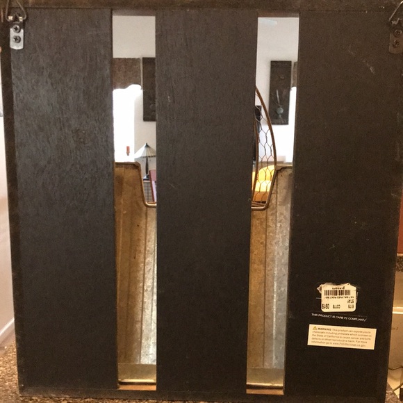 NWT Natural Galvanized Wall Pocket 13x 14 - Picture 5 of 7